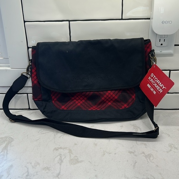 Stormy Kromer The Companion Purse Crossbody Messenger Wool Satchel Tartan Plaid - Picture 16 of 16